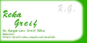 reka greif business card